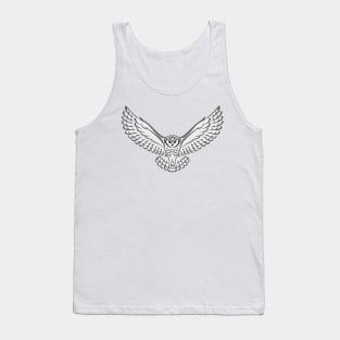 Snowy Owl Tribal Tank Top